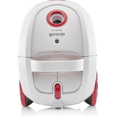 Gorenje Пилосос мішковий, 850Вт, конт пил -3л, HEPA, телескоп трубка, білий (375078) VCE21SFWR фото