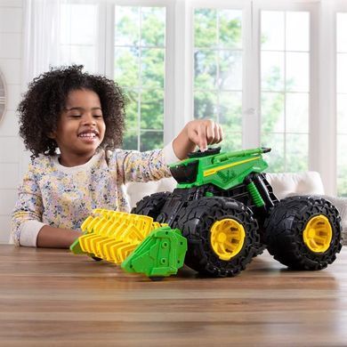 Игрушечный комбайн John Deere Kids Monster Treads 45 см с молотилкой и большими колесами (47329) dt_14113 фото
