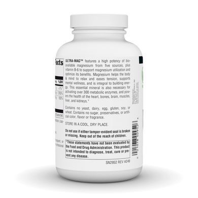 Ultra-Mag - 180 vcaps Source Naturals