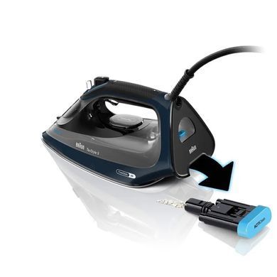 Braun Праска TexStyle 9, 3200Вт, 330мл, паровий удар -260гр, eloxal plus, синій (378704) SI9682DB фото