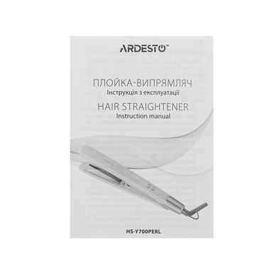 Випрямляч Ardesto Pearl Cream, 50Вт, 140-230C, кераміка, бежевий (390273) HS-Y700PERL фото