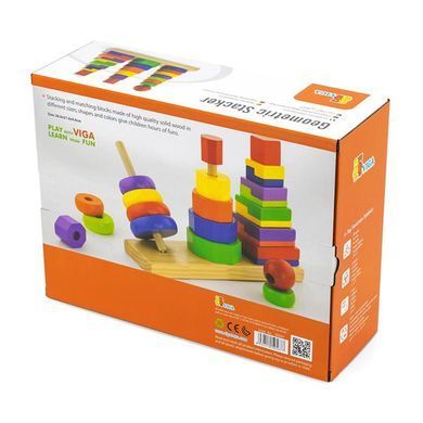 Набор деревянных пирамидок Viga Toys Три фигуры (50567) dt_426 фото