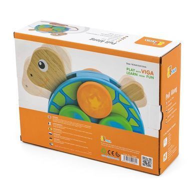 Дерев'яна каталка Viga Toys Черепаха (50080) dt_629 фото