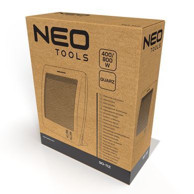 Кварцовий інфрачервоний обігрівач Neo Tools 90-112, 400 Вт/800 Вт