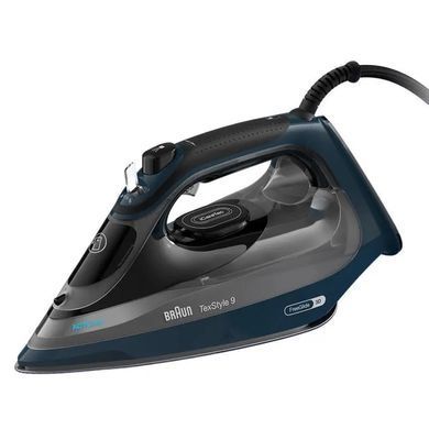 Braun Праска TexStyle 9, 3200Вт, 330мл, паровий удар -260гр, eloxal plus, синій (378704) SI9682DB фото