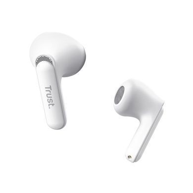 Навушники TWS Trust Yavi Earphones BT 5.3, ENC, SBC, Mic, Білий (382309) 25173_TRUST фото