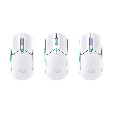 HyperX Миша Pulsefire Haste 2 Core, RGB, WL/BT, білий (381051) 8R2E7AA фото