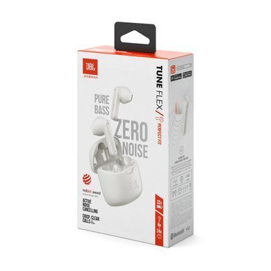 Навушники JBL TUNE FLEX White (JBLTFLEXWHT) (6878289) JBLTFLEXWHT фото