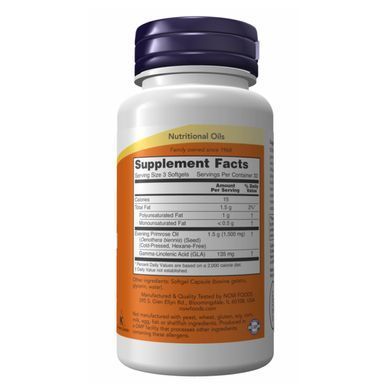 Evening Primrose 500mg - 100 sgels Now Foods