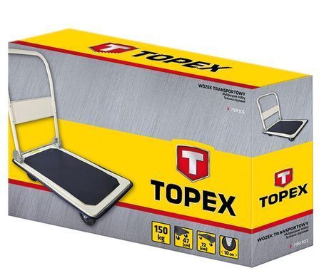 Topex Візок вантажний платформний, платформа 72x47см, до 150кг (285254) 79R301 фото