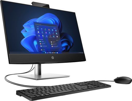HP Комп'ютер персональний моноблок ProOne 440-G9 23.8" FHD IPS AG Touch, Intel i5-12500T, 8GB, F512GB, UMA, WiFi, кл+м, 3р, Win11P, чорний (378495) 885J9EA фото