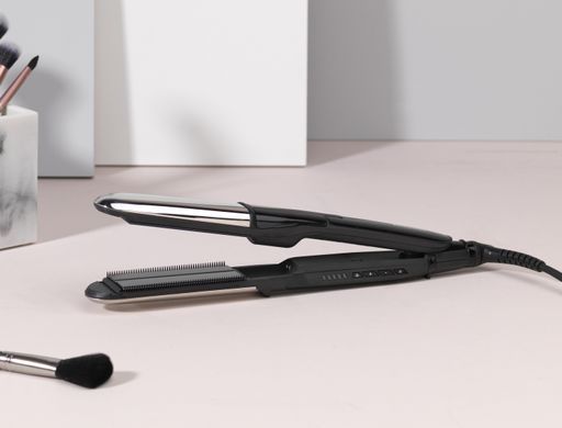 BaByliss Випрямляч, 67Вт, темп.режимів-5, 150-235С, кераміка, чорний (361645) ST496E фото