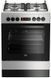 Плита Beko комбінована, 66л, 60x60см, конвекція, сріблястий FSM62320DSS