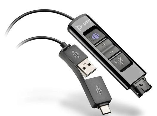 Гарнітура комп'ютерна моно On-ear Poly EncorePro 515-M, USB-A, всеспрямований, чорний (376385) 783R1AA фото
