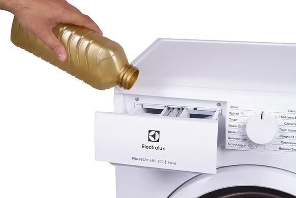 Electrolux Пральна машина фронтальна, 6кг, 1000, A+++, 41см, дисплей, білий (335489) EW6S406WU фото