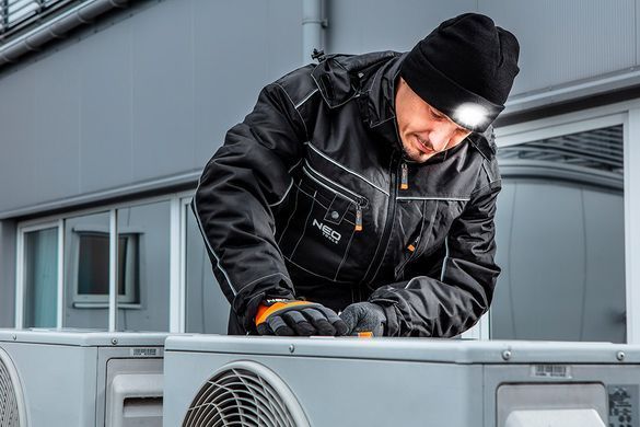 Рабочая зимняя куртка Neo Tools 81-570, ветронепроницаемая и водонепроницаемая.