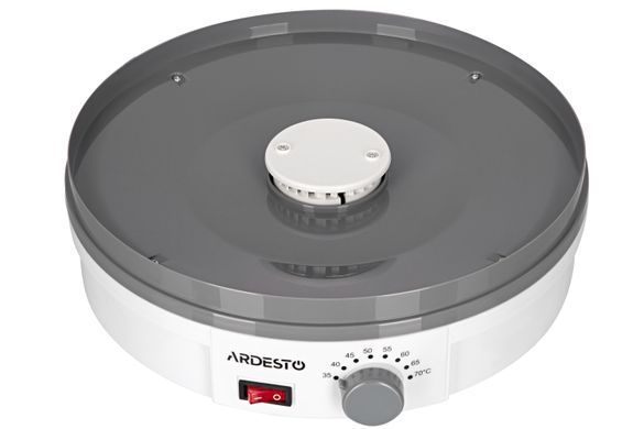 Сушилка для продуктов ARDESTO FDB-5320, 245Вт, поддонов -5x3см, диаметр-32см, макс-70&deg;С, рег.темп, пластик, белый (309798) FDB-5320 фото