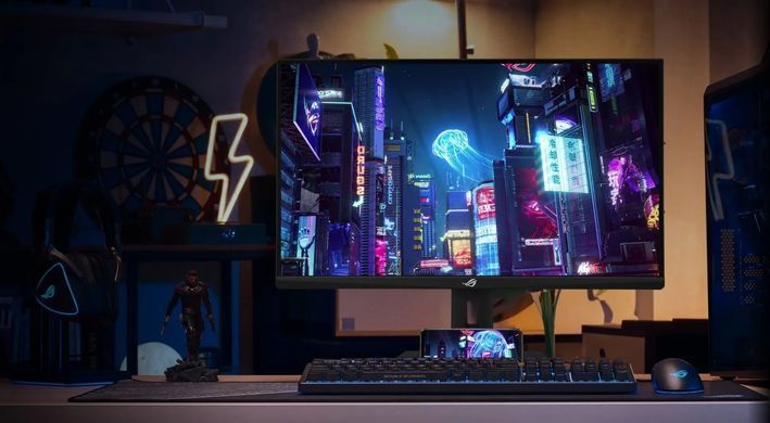 ASUS Монитор 27" ROG Strix XG27ACMG HDMI, DP, USB-C, Audio, IPS, 2560x1440, 270Hz, 1ms, sRGB 125%, AdaptiveSync, Pivot, HDR400 90LM0A60-B01370 фото