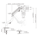 Кронштейн настільний Brateck LDT71-C012N, 17"-32", до 8 кг BRATECK LDT71-C012N 3723490