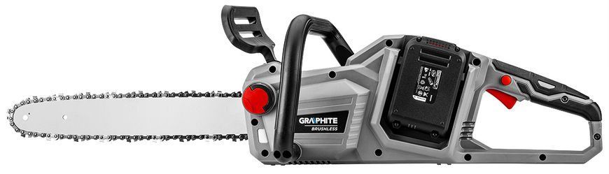 Бесщеточная аккумуляторная бензопила GRAPHITE 36V (арт. 58G043) - 14" шина, без АКБ и зарядного 58G043 фото