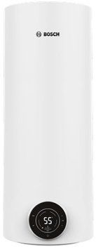 Бойлер BOSCH електр. круглий слім Tronic 4000T, 50л, 1,5кВт, сухий тен, вертикальний монтаж, електр. кер-ння, B, білий (389767) 7736507575 фото