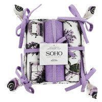 Кухонний текстиль SOHO Наб. руш. 40*60см бавовна 100% Lavander хліб. 3 шт.