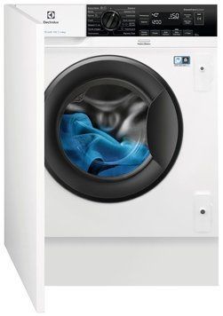 Electrolux Стиральная машина встраиваемая фронтальная, 8кг, 1400, A+++, 55см, дисплей, пар, инвертор, белый EW7N7F348SUI фото