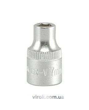 Головка торцевая 6-гранная YATO: квадрат 3/8", М=7 мм, L=28 мм