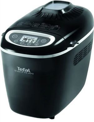 Tefal Хлебопечка Bread of the World 1600Вт, программ-19, макс.вес -1,5кг, форма-квадрат, пластик, черный (373956) PF611838 фото
