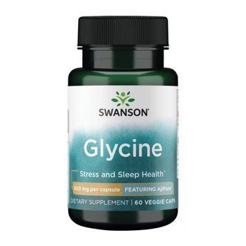 Glycine 500mg - 60 vcaps Swans Гліцин Swanson 500 мг (60 капсул) &mdash; Для сну