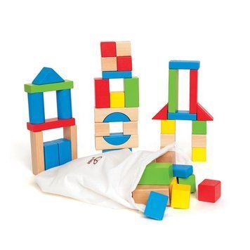 Набор деревянных блоков Hape цветные (E0409) dt_12120 фото