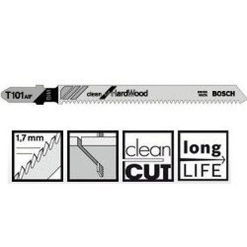 Пиляльне полотно Bosch Clean for Hard Wood T 101 AIF 5шт(2608634897)