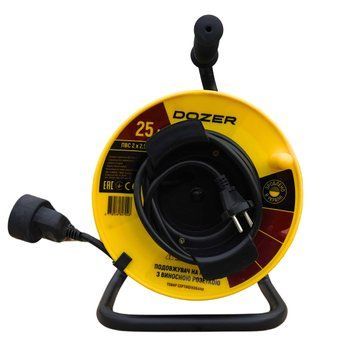 Удлин на котушку DOZER б/у 25м(2*2,5)с вынос розетк А0057672 фото