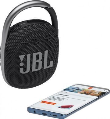 Портативна акустика JBL Clip 4 Black (JBLCLIP4BLK) JBLCLIP4BLK фото