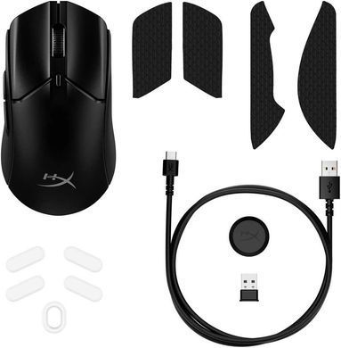 HyperX Миша Pulsefire Haste 2 WL, Black (365029) 6N0B0AA фото