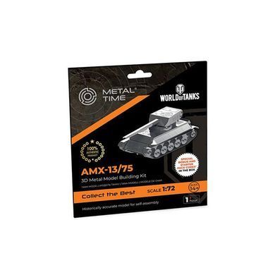 Колекційна модель-конструктор Metal Time World of Tanks танк AMX-13/75 (MT068) dt_94840 фото