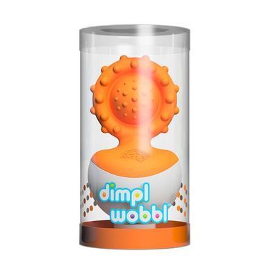 Прорезыватель-неваляшка Fat Brain Toys dimpl wobl оранжевый (F2172ML) dt_13687 фото