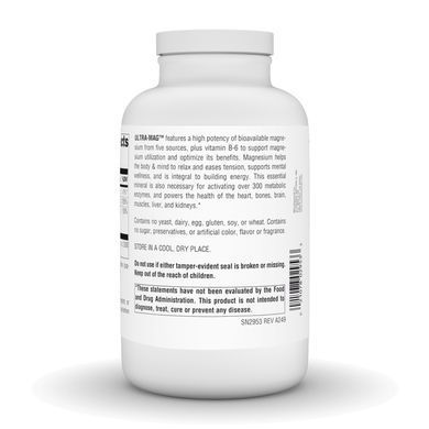 Магний Комплекс Ultra-Mag Source Naturals (360 таблеток)