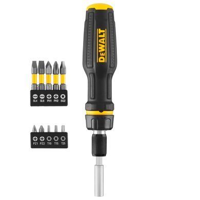 Викрутка - набір FULL FIT Telescoping, зі змінними бітами, 10 біт DeWALT DWHT68001-0 DWHT68001-0 фото
