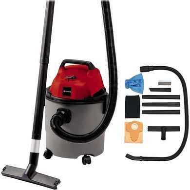 Einhell Пилосос професійний TC-VC 1815, 1250Вт, 180мБар, контейнер 15л, 3.6кг (356637) 2340290 фото