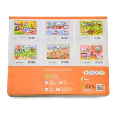 Дерев'яна рамка-вкладиш Viga Toys Домашні вихованці (56440) dt_955 фото