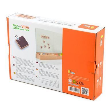 Набір магнітних букв Viga Toys Рядкові 40 шт. (50590) dt_2376 фото