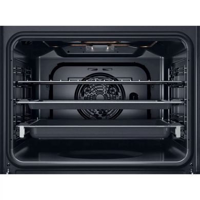 Whirlpool Духовой шкаф электрический, 71л, A+, дисплей, конвекция, телескопические направляющие, нерж OMR58HU1X фото