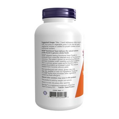 Nutritional Yeast Powder - 284g Now Foods