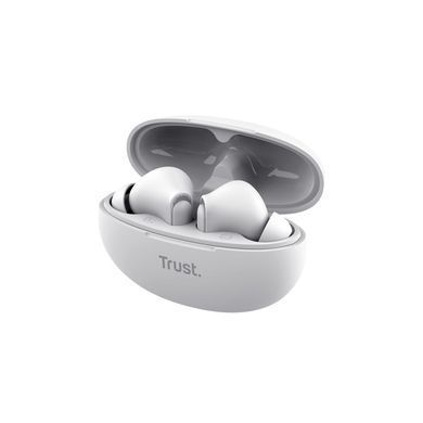 Навушники TWS Trust Yavi Earbuds BT 5.3, ENC, SBC, Mic, Білий (382310) 25172_TRUST фото