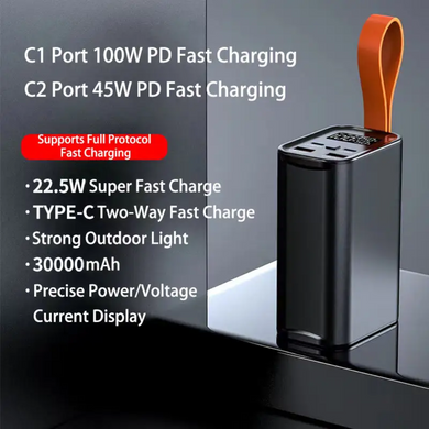 Портативний акумулятор ATRIA Powerbank USB-C 100W 60000mAh (WPD-101)