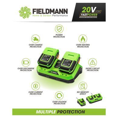 Зарядний пристрій подвійний FIELDMANN FDUZ 79110