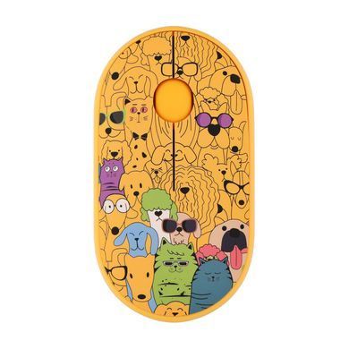 2E Мышь MF300 PETS:CATS&DOGS Silent WL BT, желтый 2E-MF300WPETSYW фото