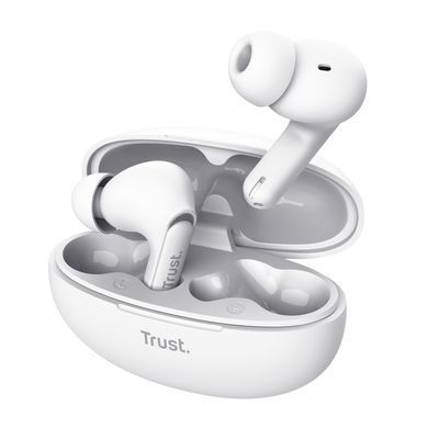 Навушники TWS Trust Yavi Earbuds BT 5.3, ENC, SBC, Mic, Білий (382310) 25172_TRUST фото