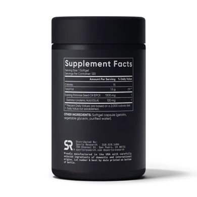 Evening Primrose Oil 1300mg - 120 softgels Sport Research / Масло примулы вечерней